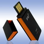 USB - - PQI Traveling Disk i221 Black-Orange - 1Gb