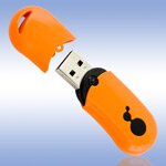 USB флеш-диск - Digma Bean Orange - 2Gb